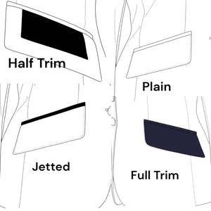 Ladies Charlotte Short Jacket - Sand with Pink/Grey Liberty trim