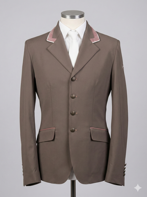 Cameron Short Jacket, Pebble and Coffee