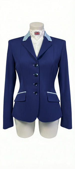 Ladies Charlotte Short Jacket - Deep Royal and Baby Blue