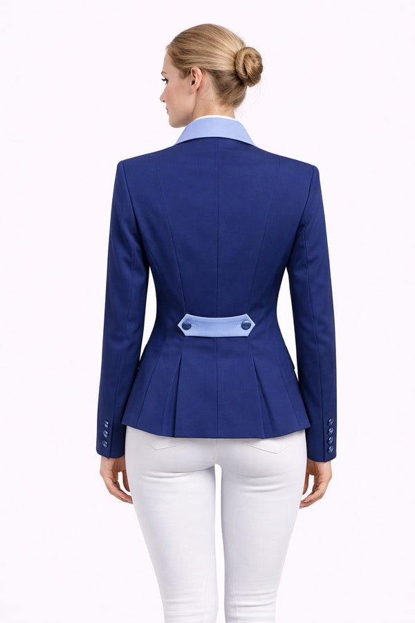 Ladies Charlotte Short Jacket - Deep Royal and Baby Blue
