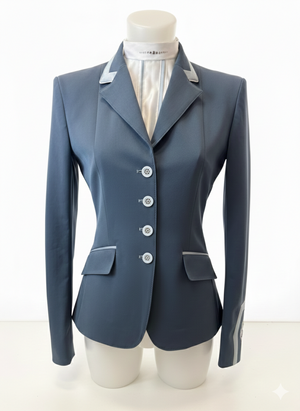 Ladies Charlotte Short Jacket - Denim and Slate