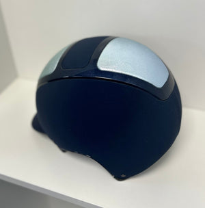Sale Kask Helmet, navy matt shell with pale blue leather