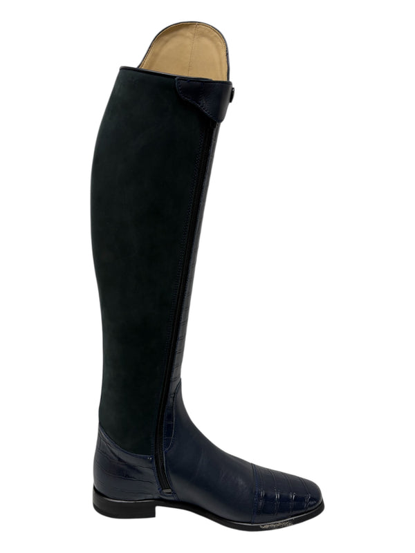 Cavallo Navy Croc Dressage Boot size UK6