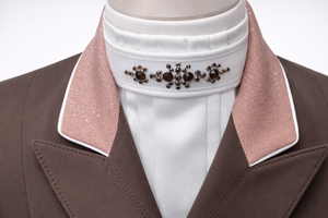 Ladies Catherine Short Tailcoat, Chocolate & Rose Gold Dazzle