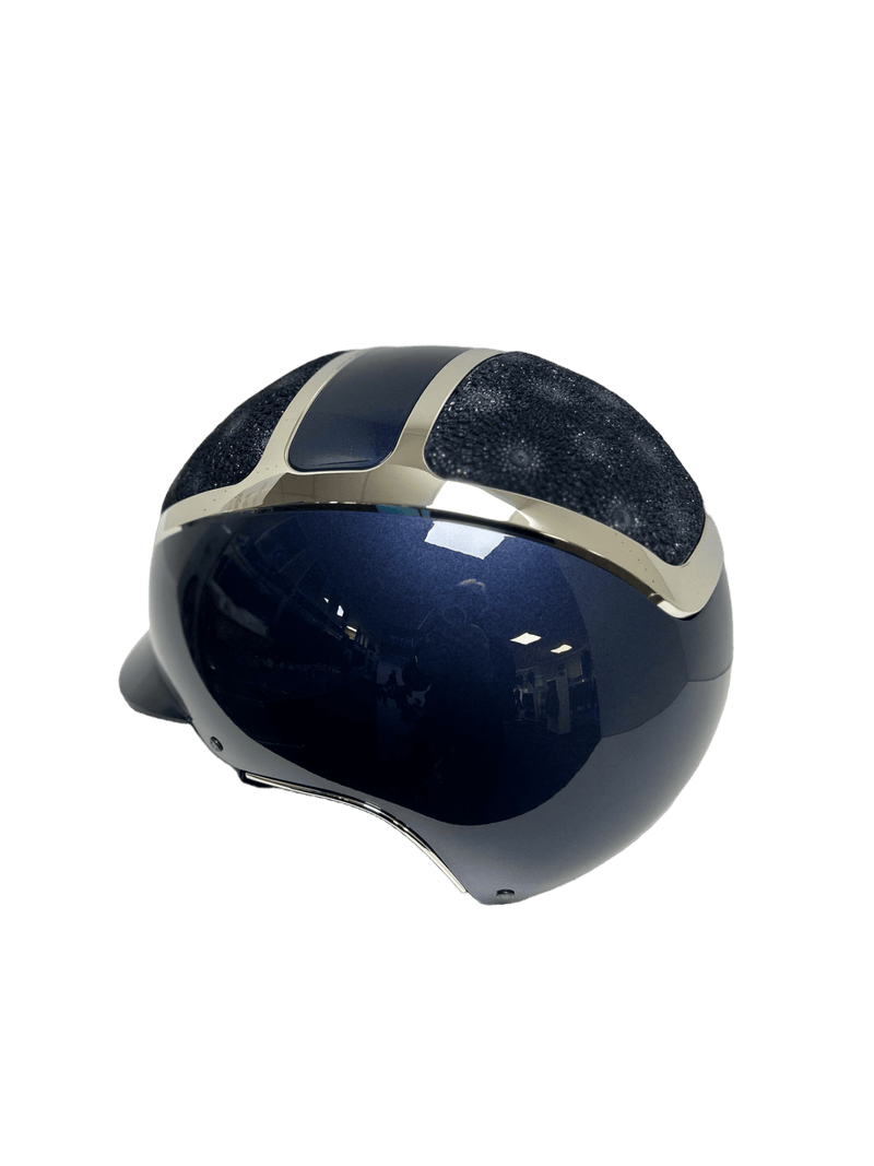 Kask Helmet Navy Shine Blue Star Flower Leather Flying Changes kask-helmet-navy-shine-blue-star-flower-leather-flying-changes