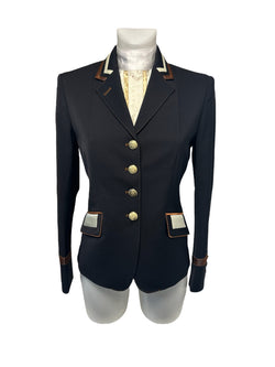SALE Ladies Charlotte Short Jacket, Navy, copper & Champagne UK size 11