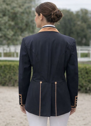 Ladies Catherine Short Tailcoat, Navy & Rose Gold