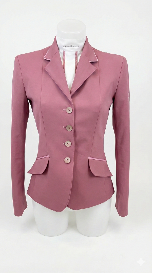 Ladies Charlotte Short Jacket, Rose Pink and Pink
