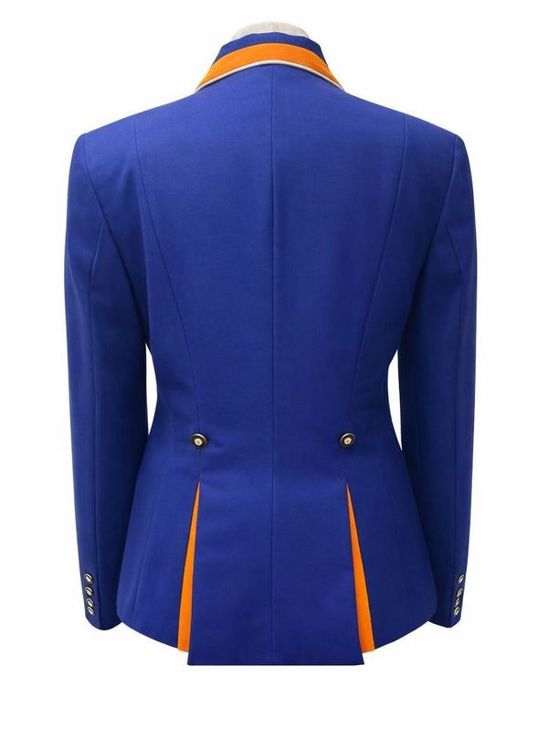 Sale Ladies Charlotte Short Jacket Royal blue & Autumn glory suede Contrast UK Size 16