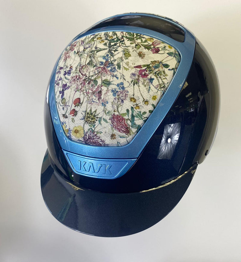 Kask Helmet, Navy Shine with Blue Frame and Wild Flower Aerator