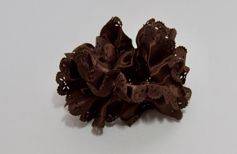 Satin Cut Out Design Scrunchie