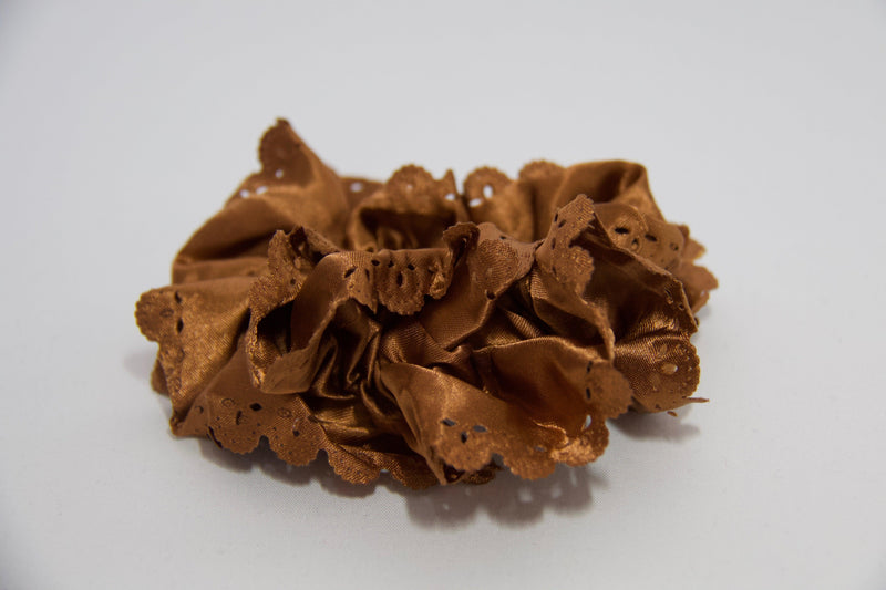 Satin Cut Out Design Scrunchie