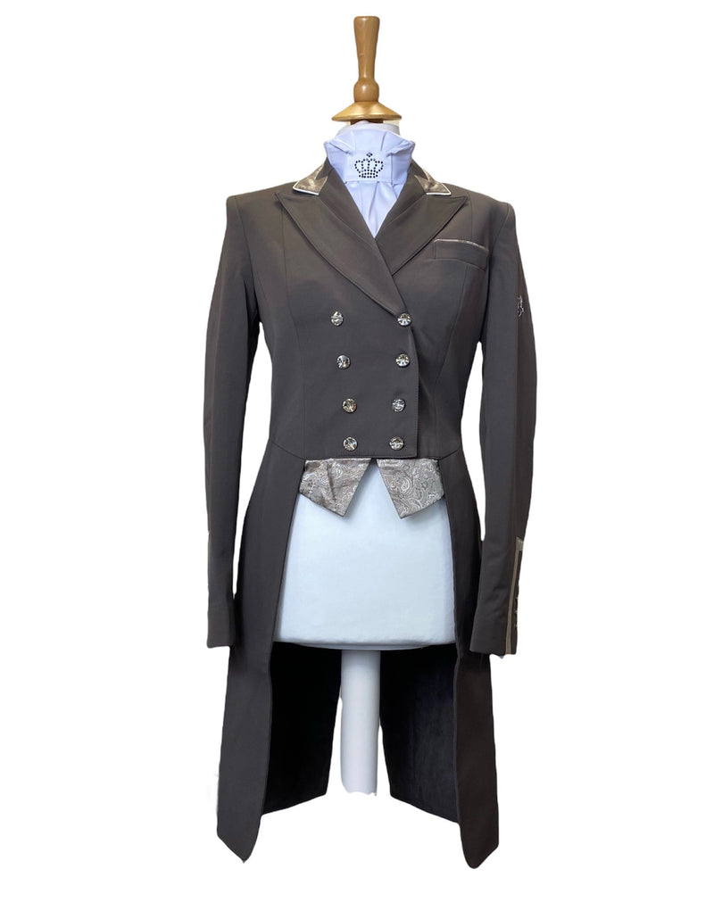 Ladies Isabell Dressage Tailcoat, Pebble & Taupe