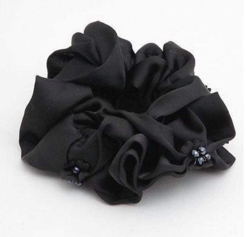 Beaded Petal Luxurious Scrunchie