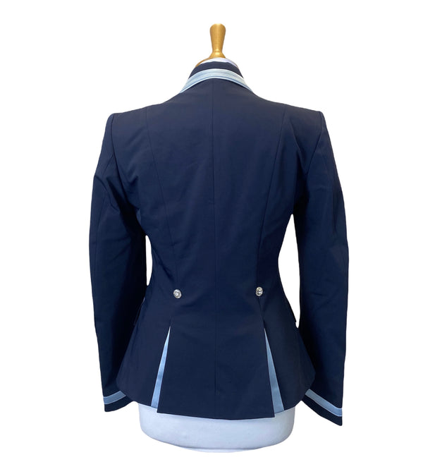 Ladies Gina Cutaway Short Jacket, Navy, Slate