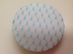 Pale Blue Patterned fine bun net