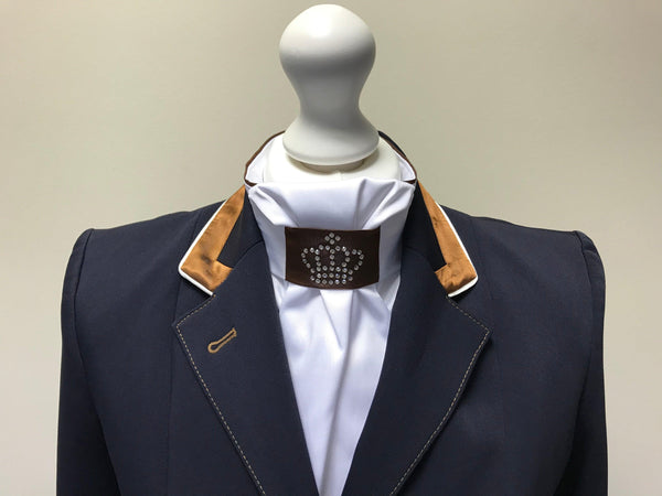 Ladies Gina Cutaway Jacket, Navy, Copper Paisley