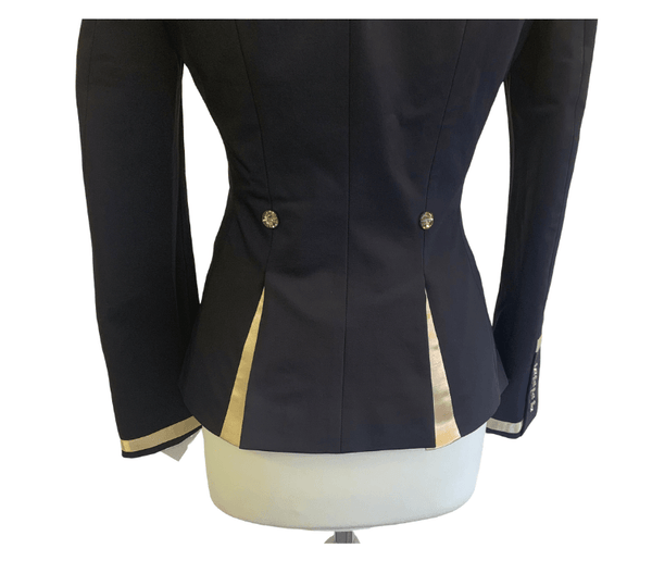 Ladies Charlotte Short Jacket, Navy & Champagne