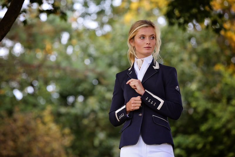 Ladies Charlotte Short Jacket, Navy & Prosecco