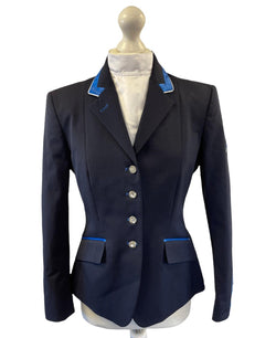 SALE - Ladies Charlotte Short Jacket, Navy, Royal Blue contrast