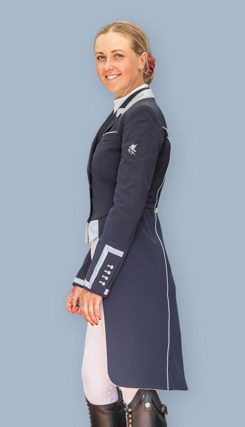 Ladies Isabell Dressage Tailcoat, Navy & Slate