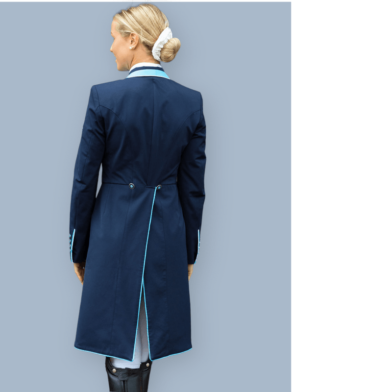 Ladies Isabell Dressage Tailcoat, Navy & Blue