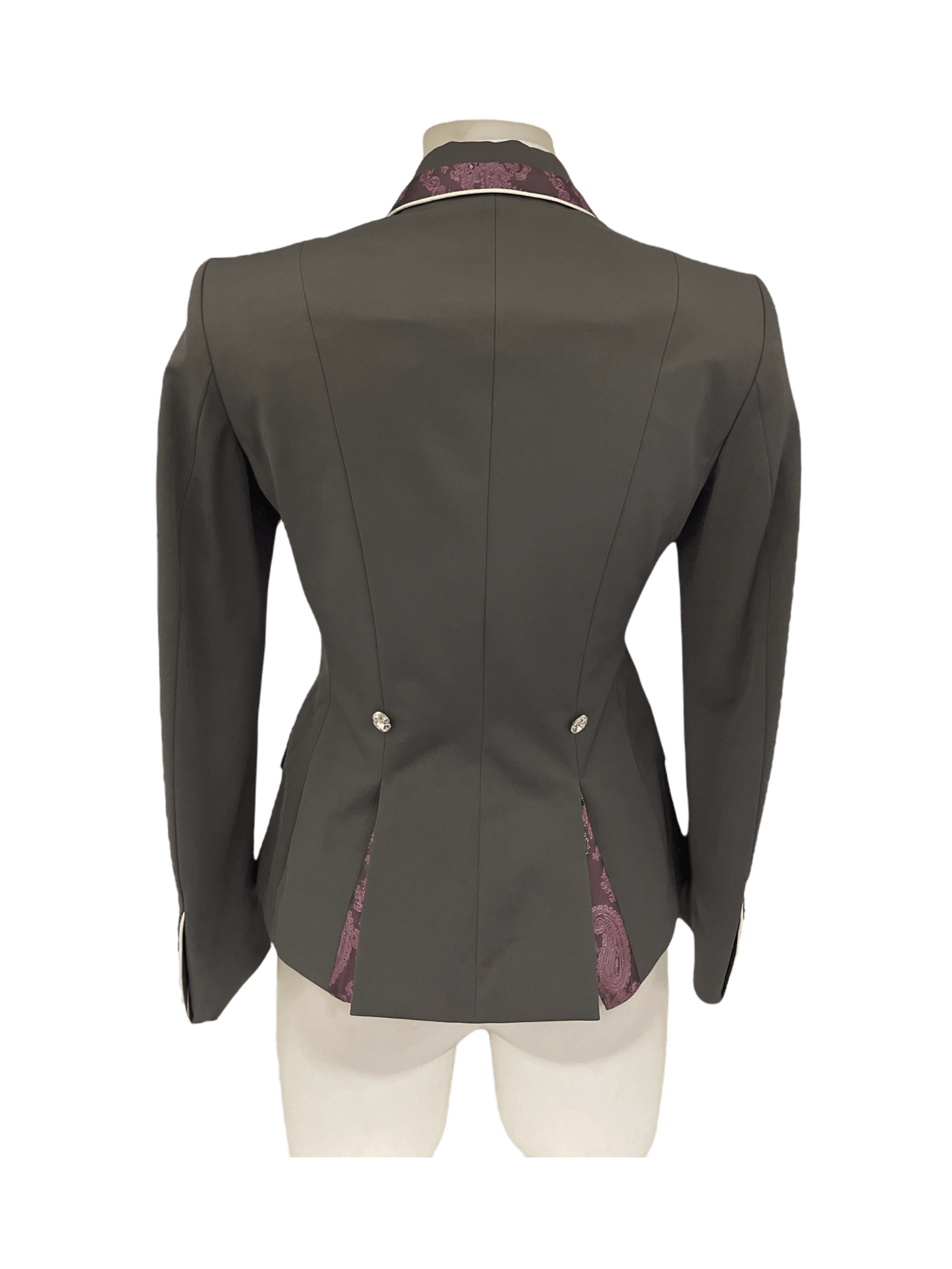 Charlotte Short Jacket, Grey & Rose Pink