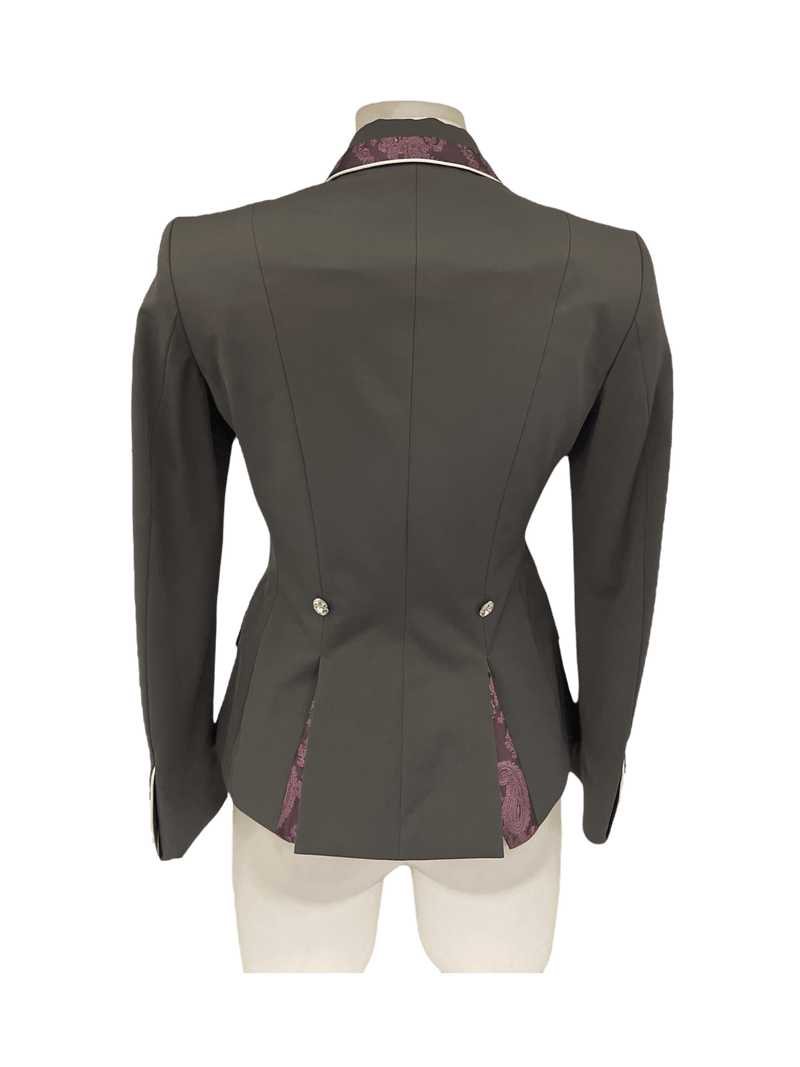 Charlotte Short Jacket, Grey & Rose Pink