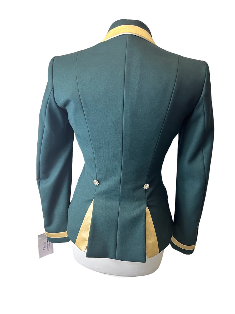 Sale - Ladies Charlotte Short Jacket, Bomb Green & Neo Gold