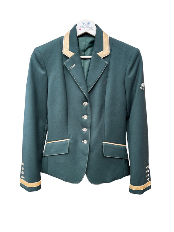 Sale - Ladies Charlotte Short Jacket, Green & Neo Gold