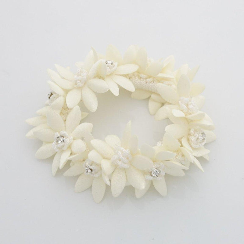 Floral Diamante Hair Tie / Scrunchie