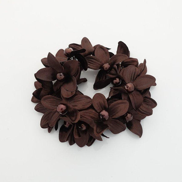 Pearl Centre Flower Scrunchie