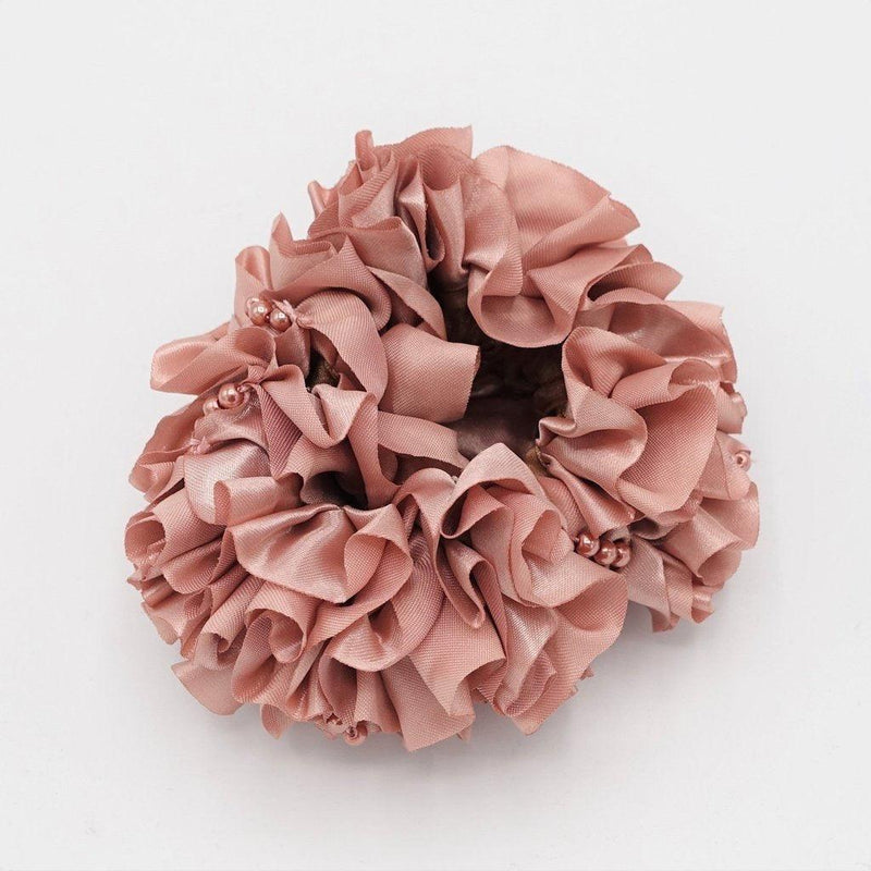 Satin Ruffle Wave Scrunchie